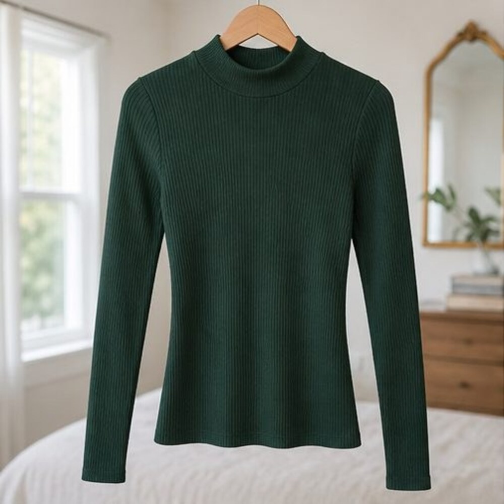 Sage Ruffle Blouse - Picture 1 of 6